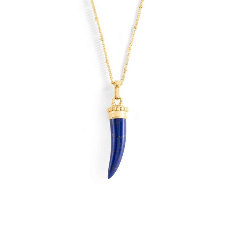 Forza Stone Horn Charm, Lapis