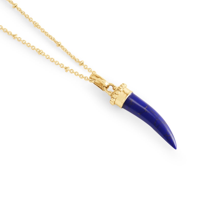 Forza Stone Horn Charm, Lapis