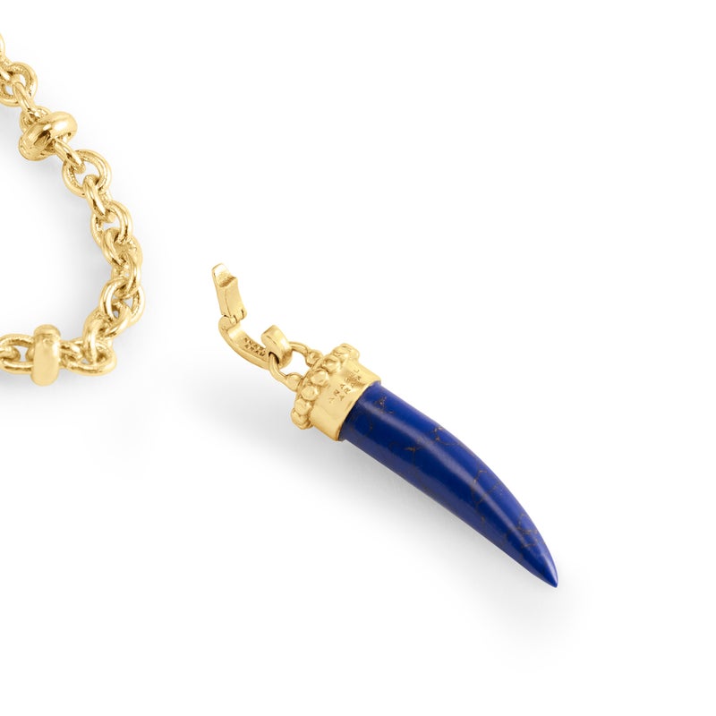 Forza Stone Horn Charm, Lapis