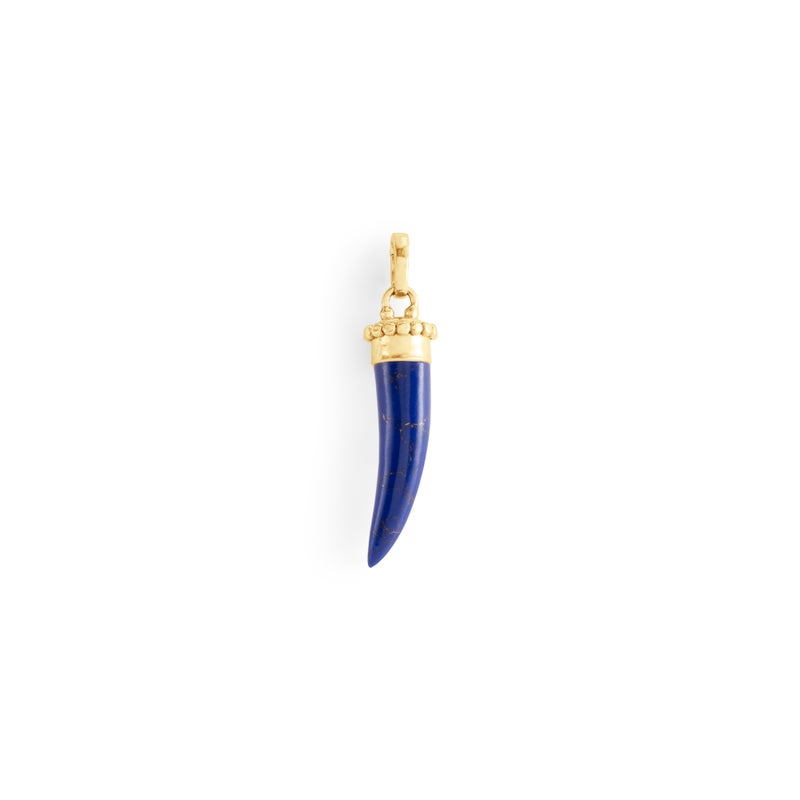 Forza Stone Horn Charm, Lapis