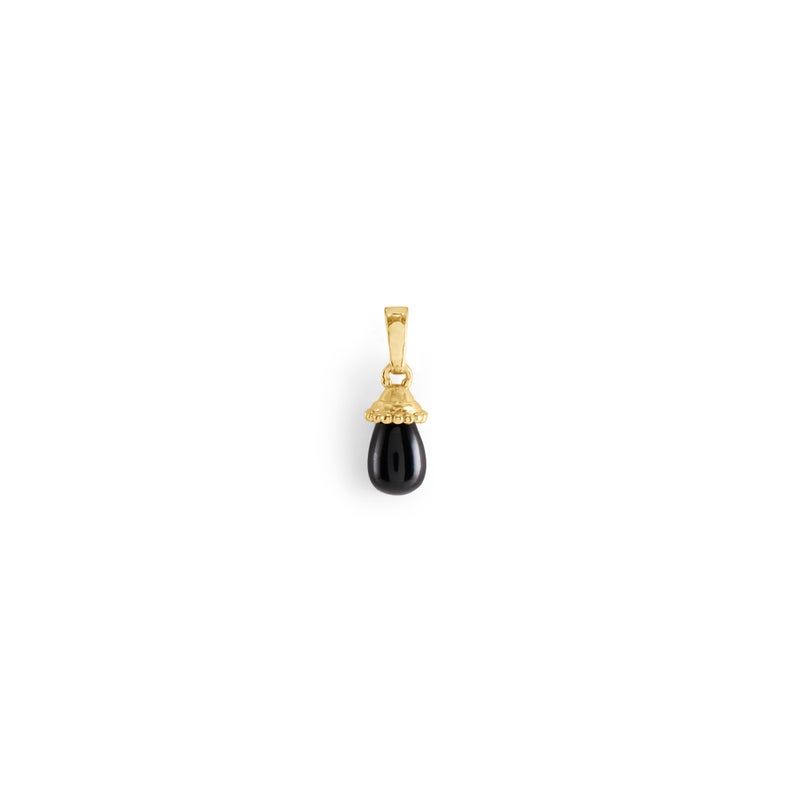 Forza Stone Drop Charm, Black Onyx