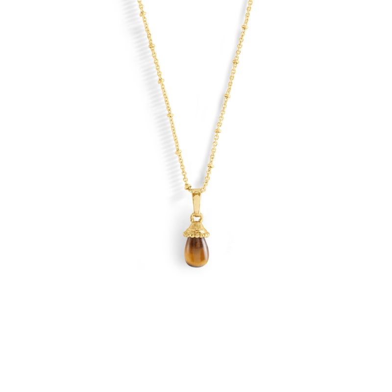Forza Stone Drop Charm, Tigers Eye