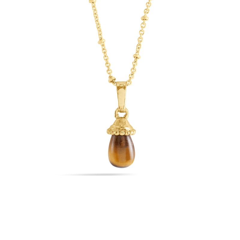 Forza Stone Drop Charm, Tigers Eye