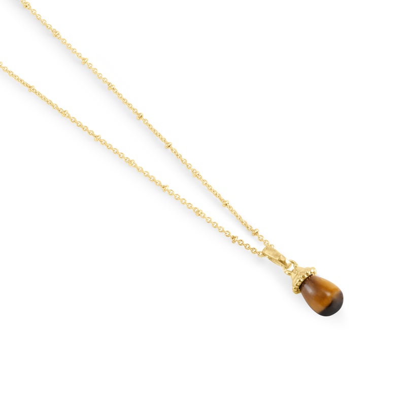 Forza Stone Drop Charm, Tigers Eye