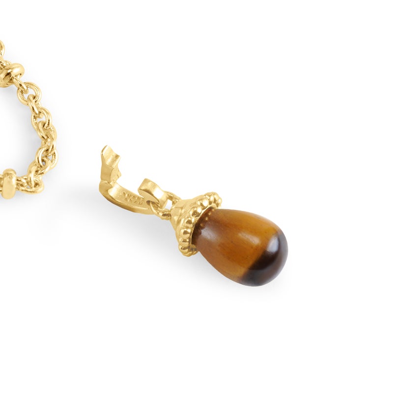 Forza Stone Drop Charm, Tigers Eye