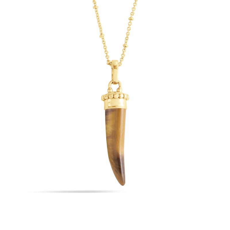 Forza Stone Horn Charm, Tigers Eye