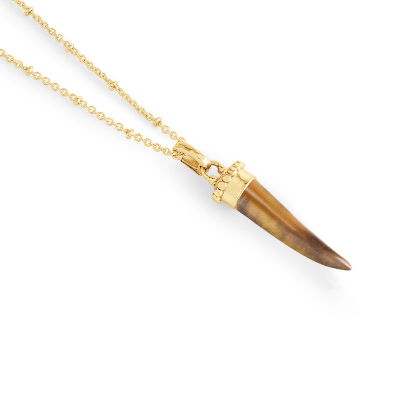 Forza Stone Horn Charm, Tigers Eye