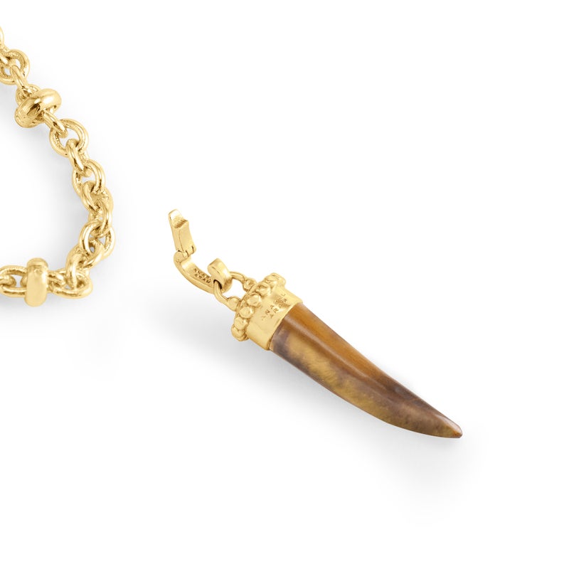 Forza Stone Horn Charm, Tigers Eye