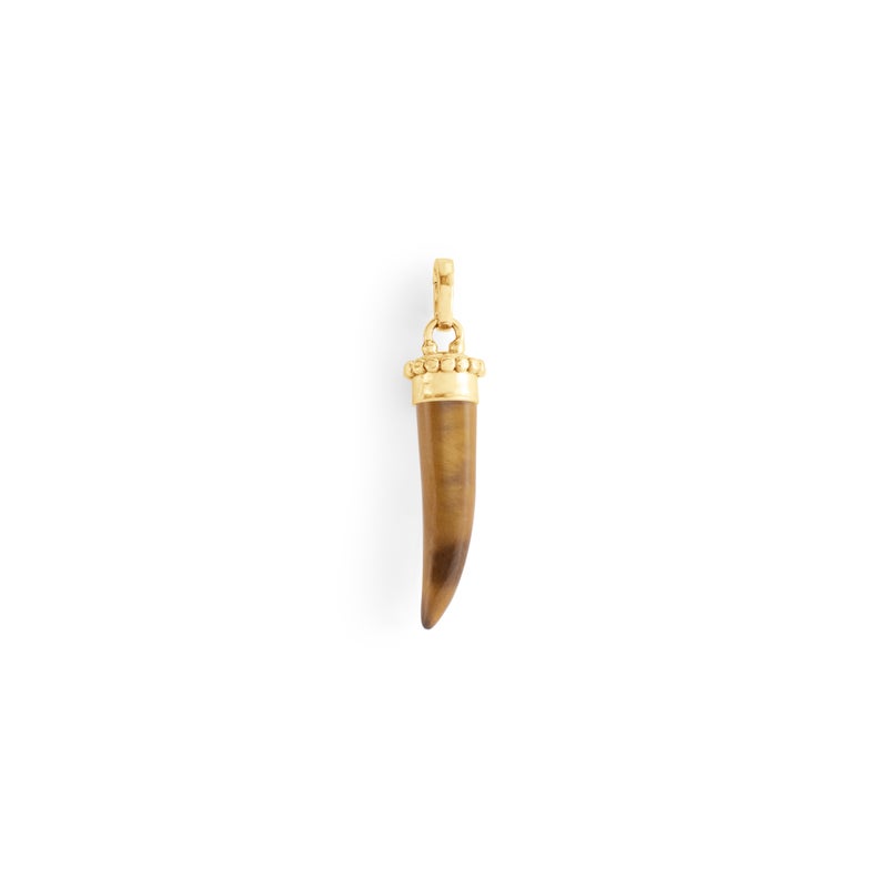 Forza Stone Horn Charm, Tigers Eye