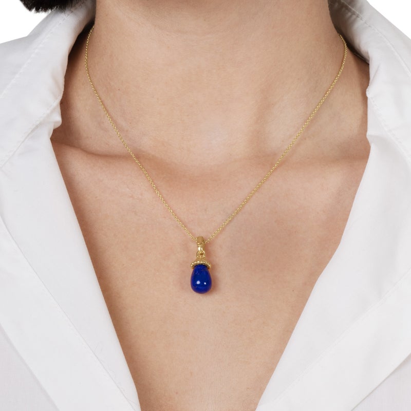 Forza Stone Drop Charm, Lapis