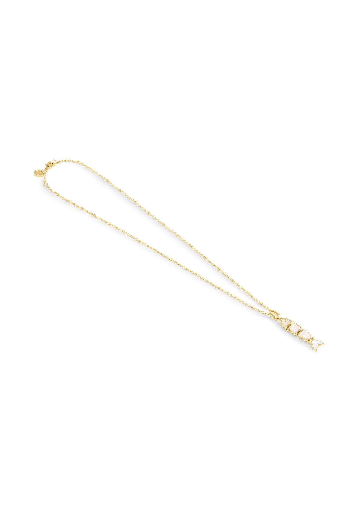 Milos Stone Fish Charm, Pearl