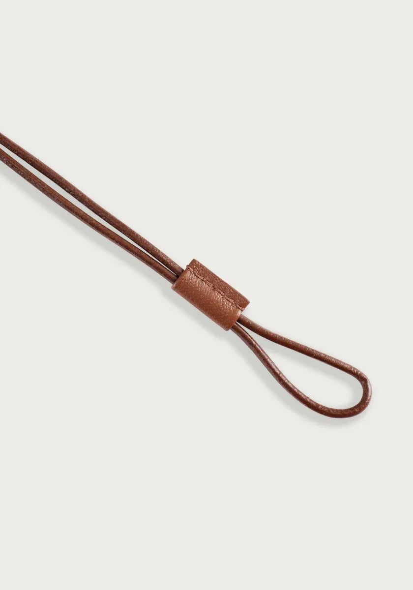 Cheval Leather Necklace, Gold - Anabel Aram