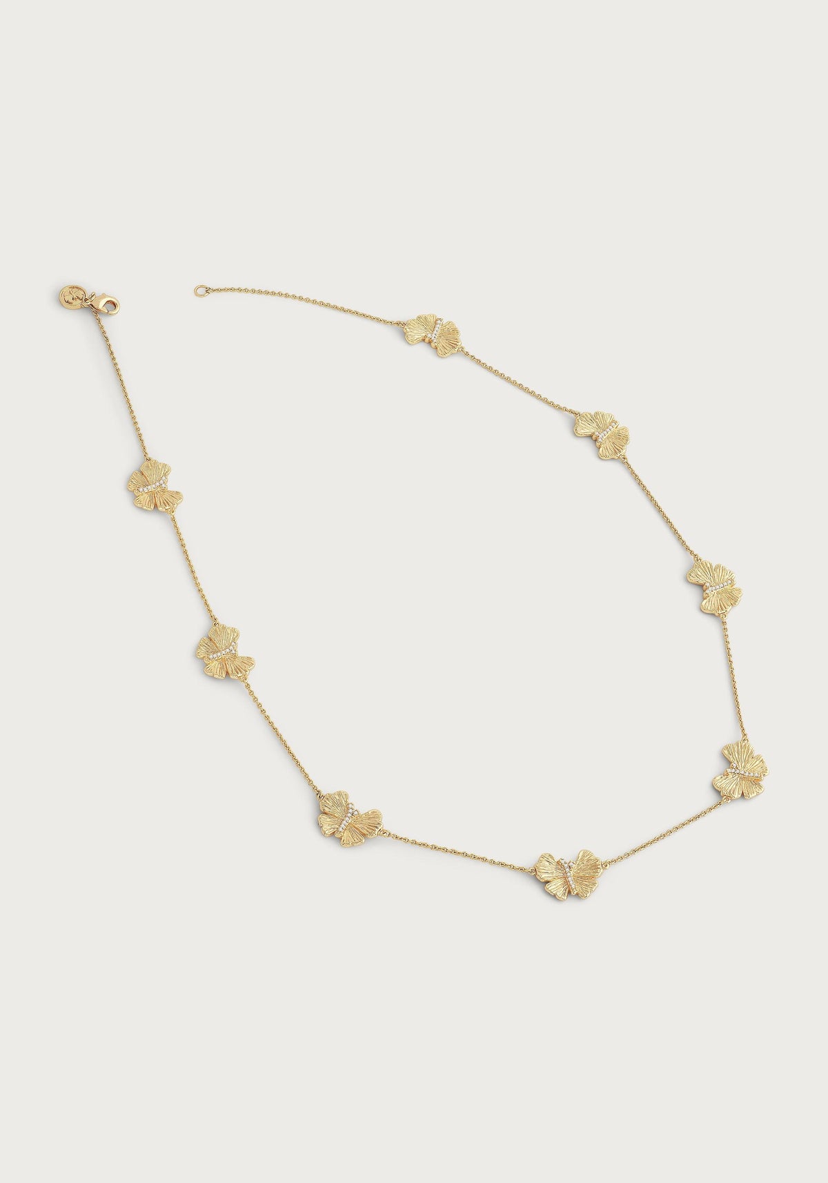 Butterfly Gold Station Necklace - Anabel Aram