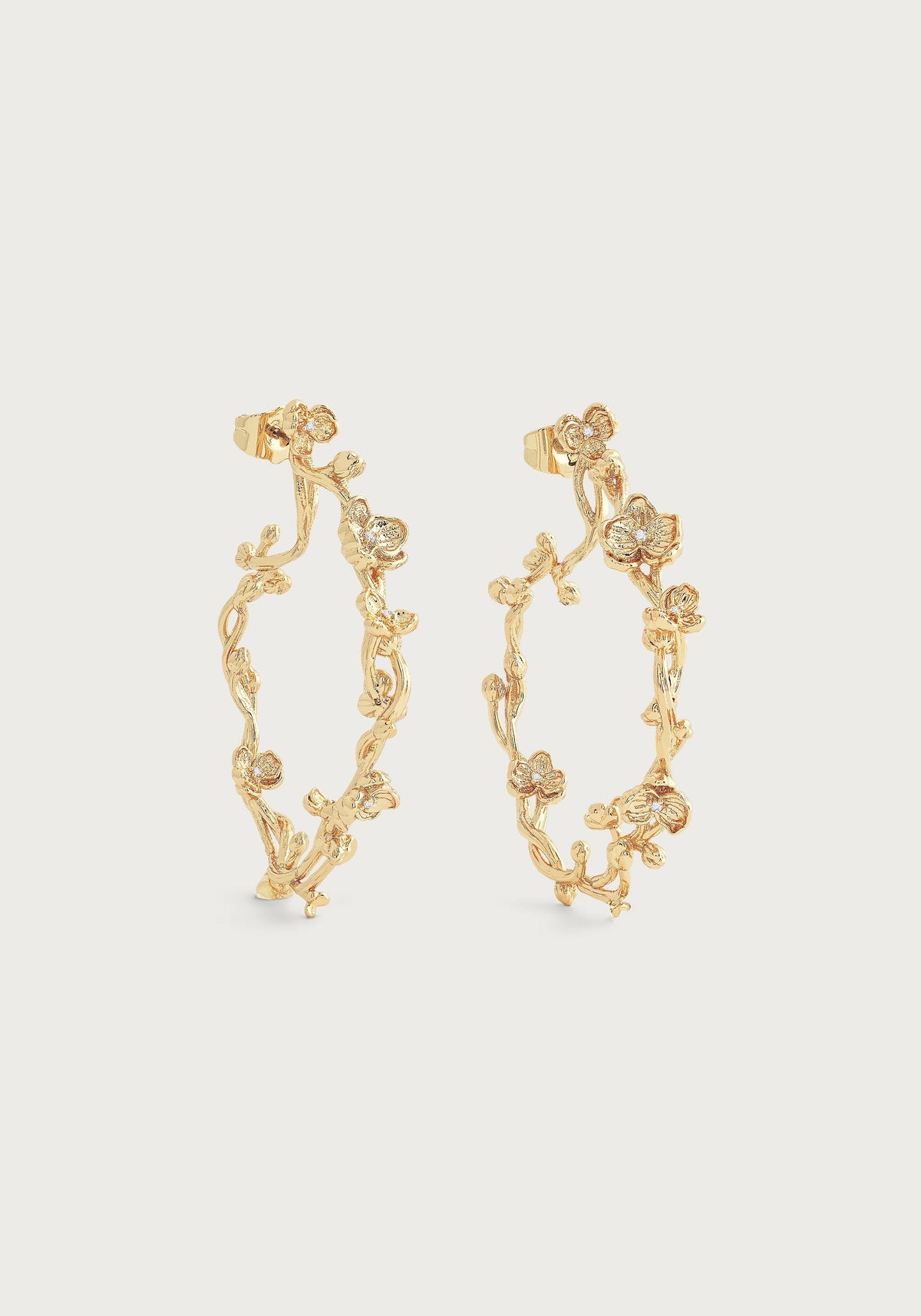 Orchid Hoop Earrings - Anabel Aram