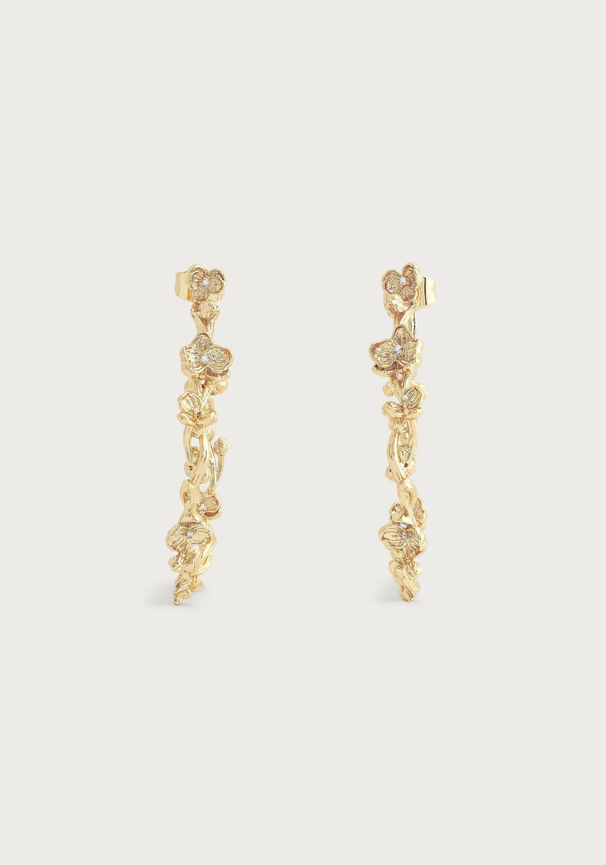 Orchid Hoop Earrings - Anabel Aram