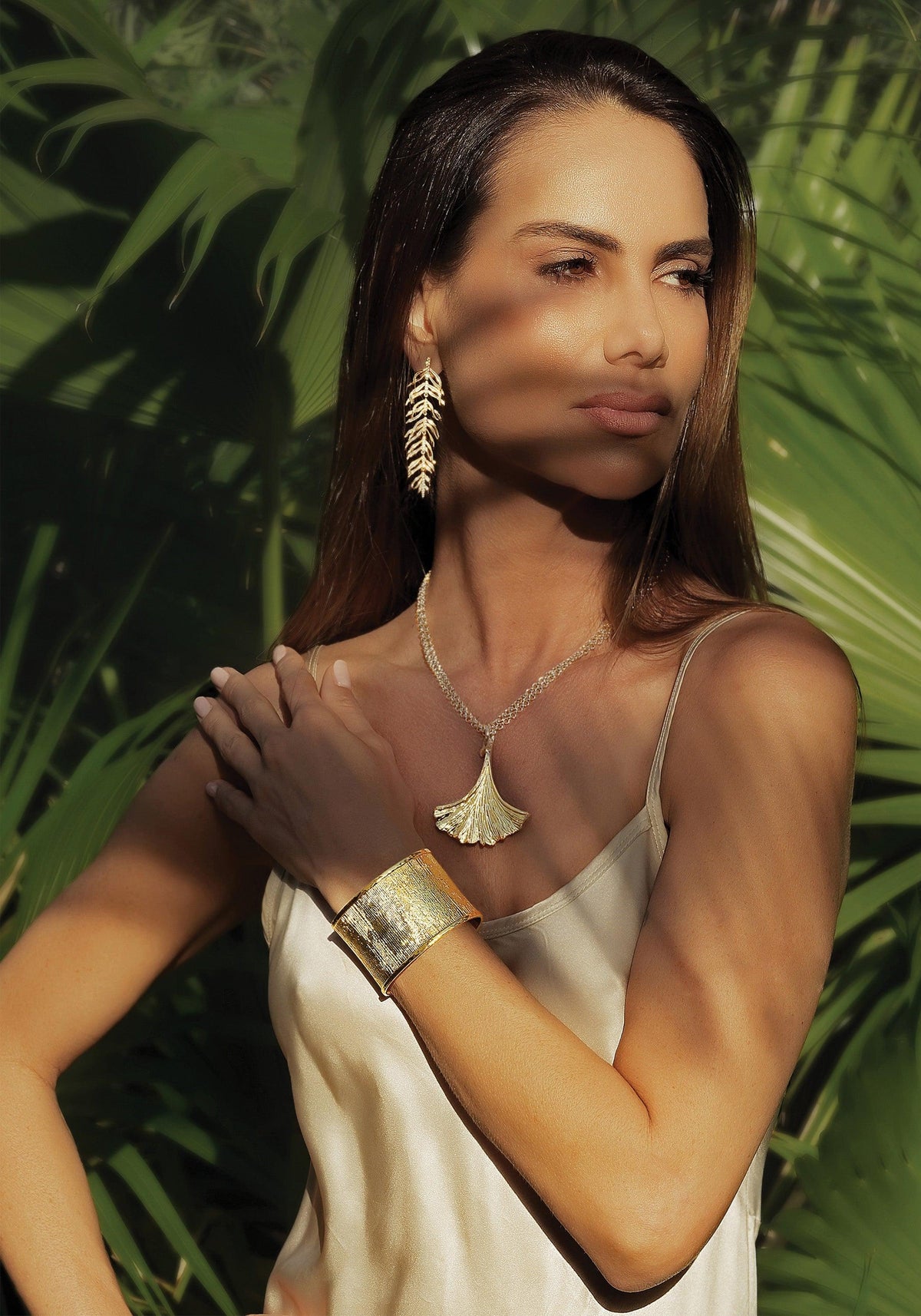 Ginkgo Pendant Necklace - Anabel Aram